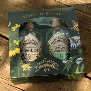 Secret Garden Distillery: Secret Garden 2x 20cl Traditional Gin Gift Pack with Wild and Lemon Verbena Gin