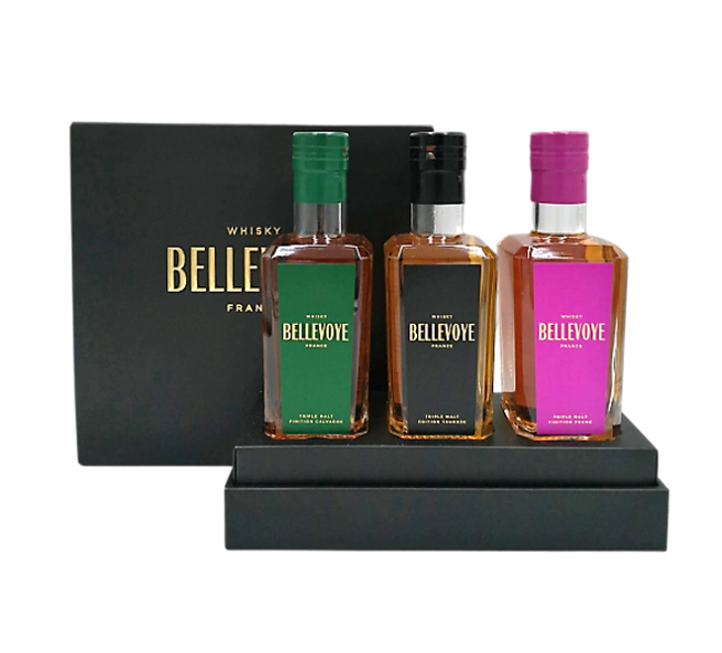 
            
                Load image into Gallery viewer, Bellevoye Tricolour French Whisky Premium Gift Box
            
        